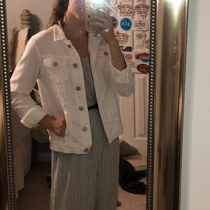 White jean jacket